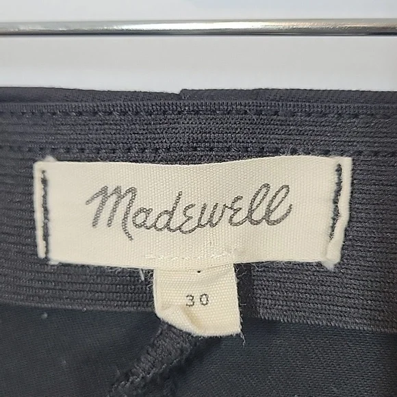 J8449 Madewell Fraser Slim Pants Black - Picture 3 of 6